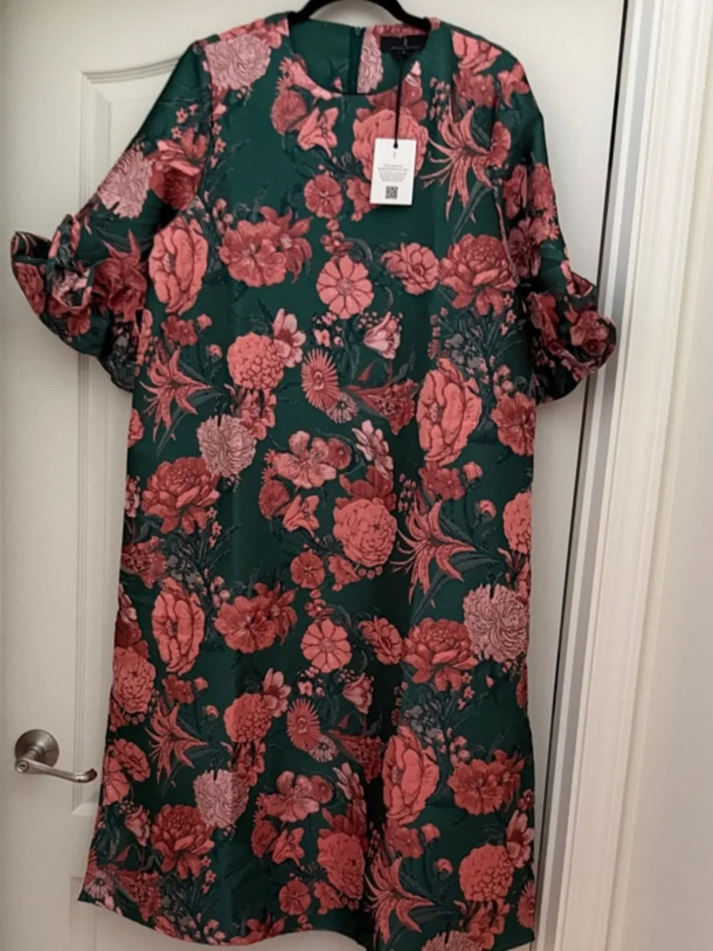 ABBEY GLASS Bronwyn Dress Forest Mum Jacquard - Picture 6 of 9